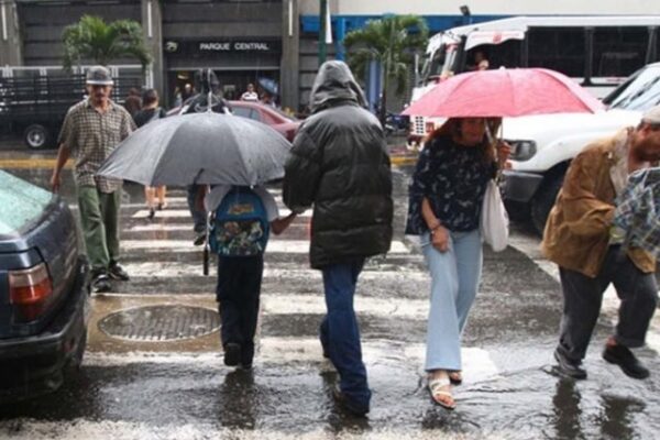 Precipitaciones de intensidad variable se prevén este lunes en siete estados del país
